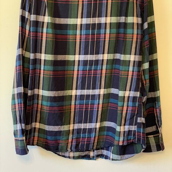 SeanJohn XL tailored fit plaid button down casual t-shirt  yellow black outdoor - Picture 7 of 7